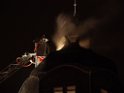 Feuer 3 Dachstuhlbrand Koeln Muelheim Gluecksburgstr P225